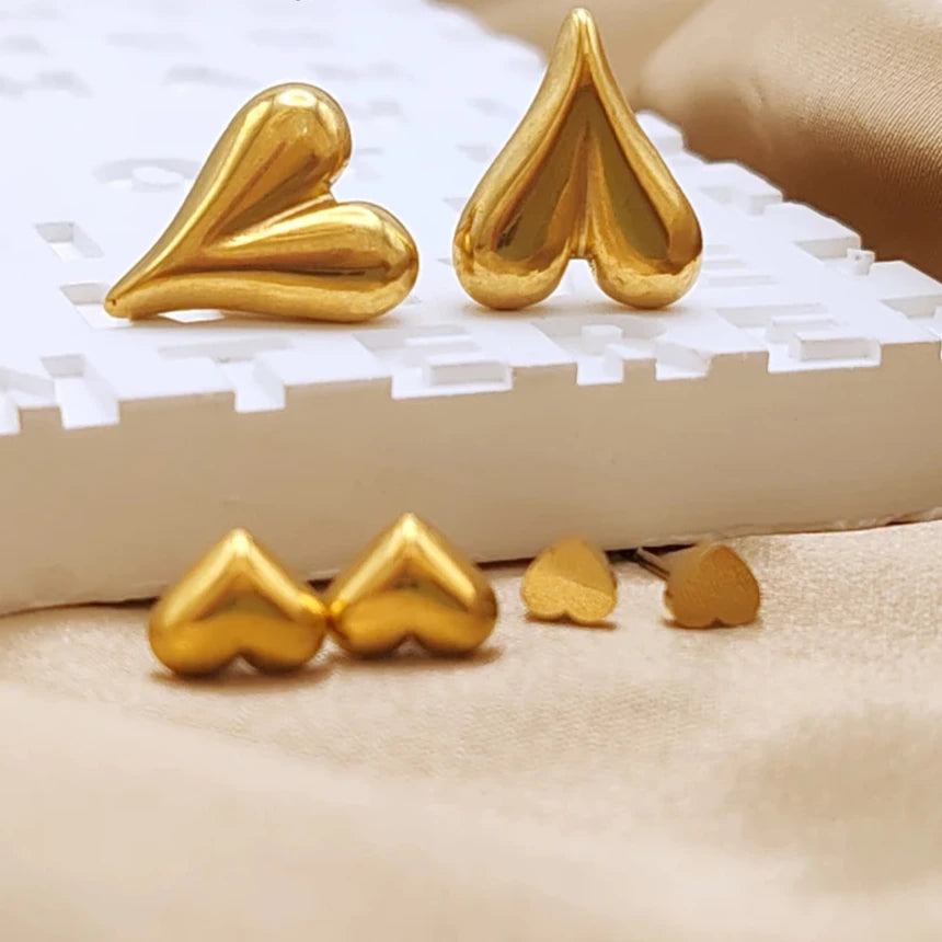 Heart Earrings Set