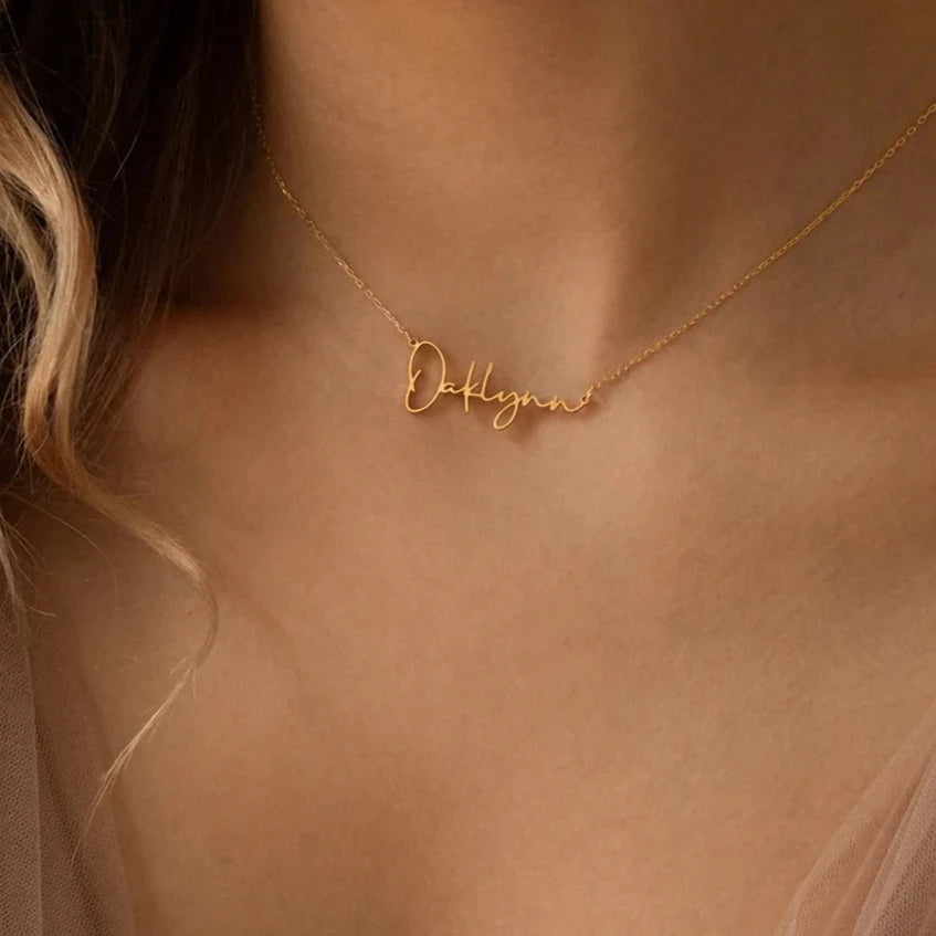 Custom Letter Choker Necklace Pendant