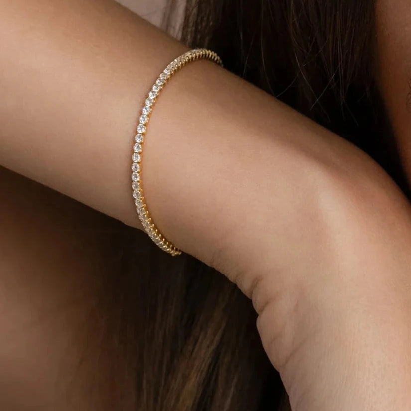 Crystal Gold Plated Sparkling Bracelet